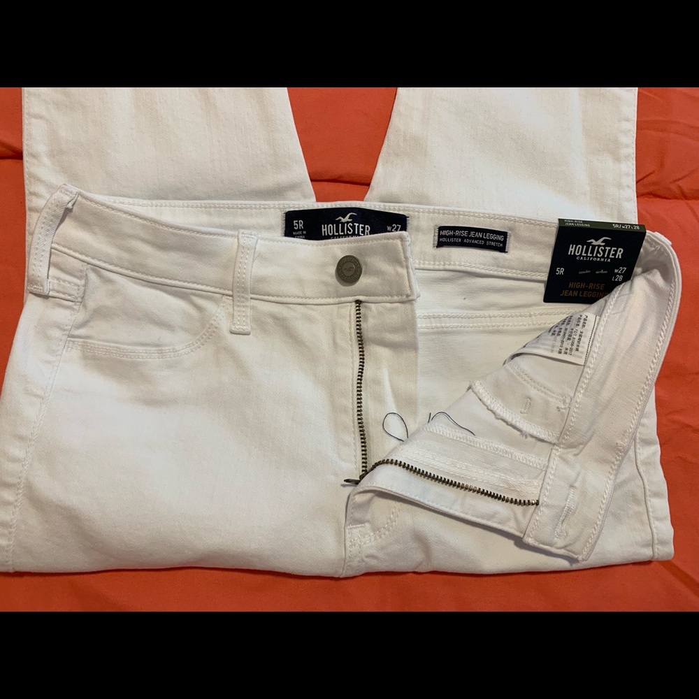Hollister white jean 5
